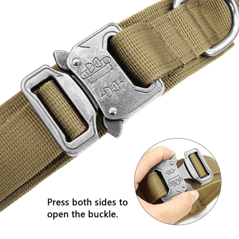 Strong Dog Tactical Collar & Bungee Leash Set for Large Dogs
