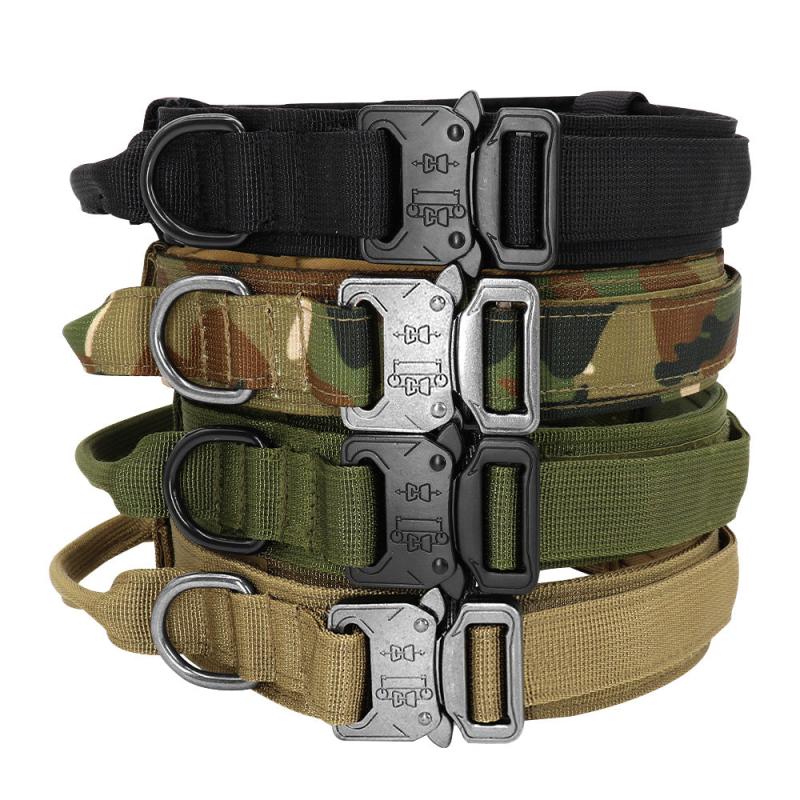 Strong Dog Tactical Collar & Bungee Leash Set for Large Dogs
