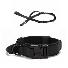 Strong Dog Tactical Collar & Bungee Leash Set for Large Dogs