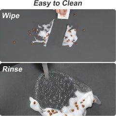 Absorbent Pet Feeding Mat - Easy to Clean - Durable Dog Bowl Mat