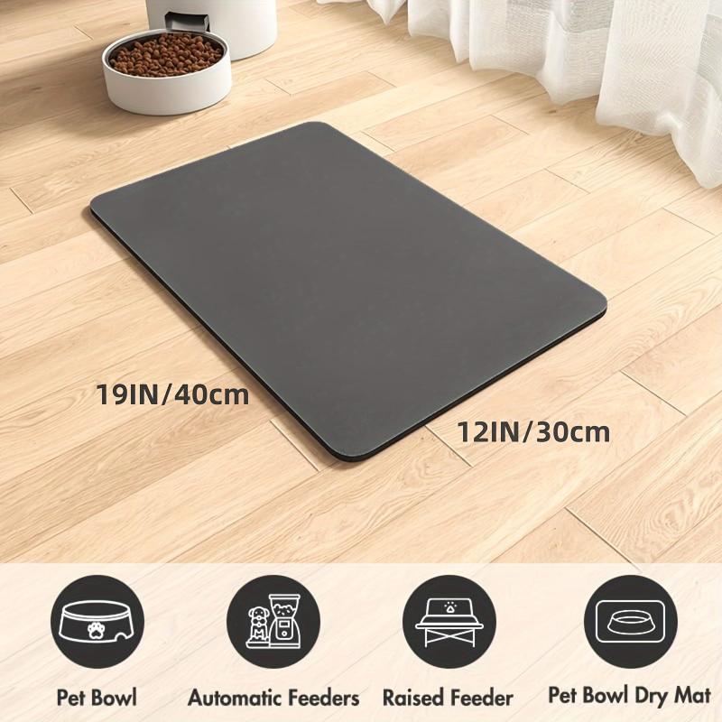 Absorbent Pet Feeding Mat - Easy to Clean - Durable Dog Bowl Mat