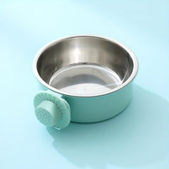 Adjustable Stainless Steel Pet Bowl Hanging Feeder for Dogs and Cats
