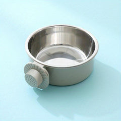 Adjustable Stainless Steel Pet Bowl Hanging Feeder for Dogs and Cats