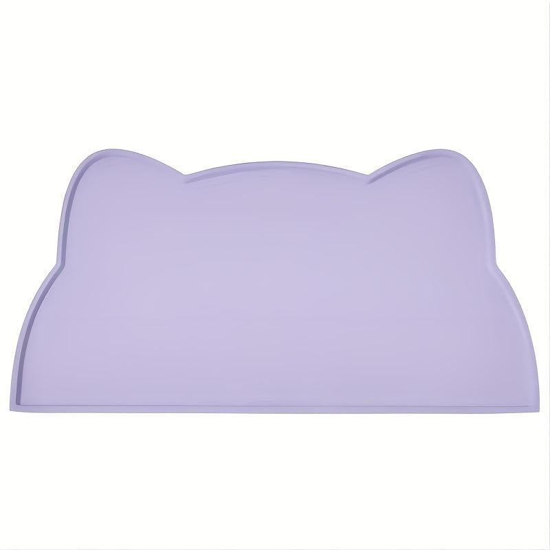 Cat Head Dog Feeding Mat Silicone Non Slip Waterproof Dog Bowl Mat