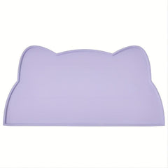Cat Head Dog Feeding Mat Silicone Non Slip Waterproof Dog Bowl Mat
