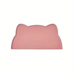Cat Head Dog Feeding Mat Silicone Non Slip Waterproof Dog Bowl Mat