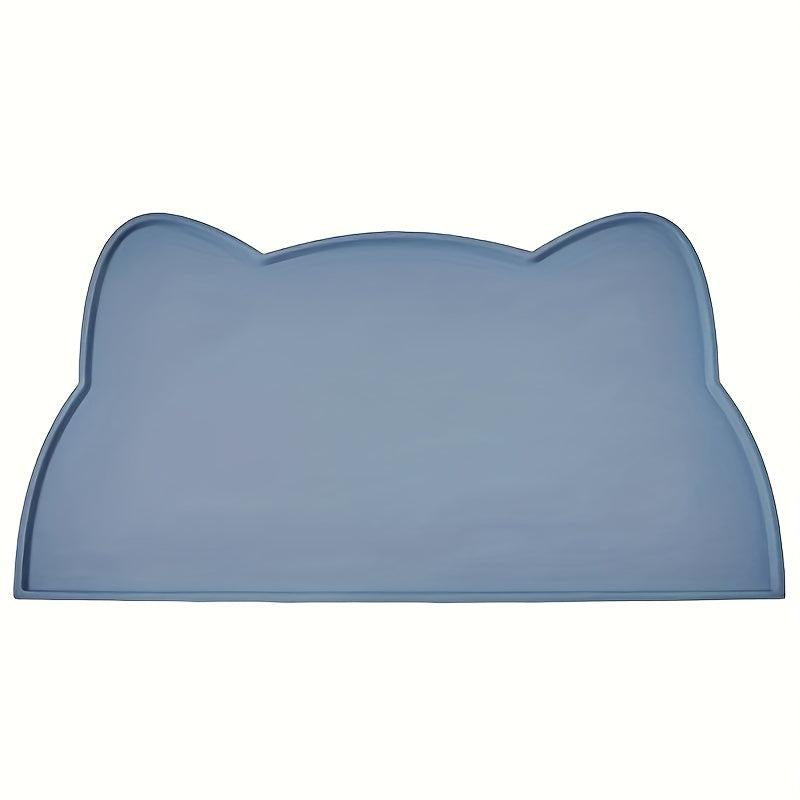 Cat Head Dog Feeding Mat Silicone Non Slip Waterproof Dog Bowl Mat