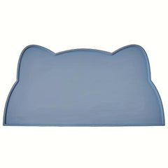 Cat Head Dog Feeding Mat Silicone Non Slip Waterproof Dog Bowl Mat