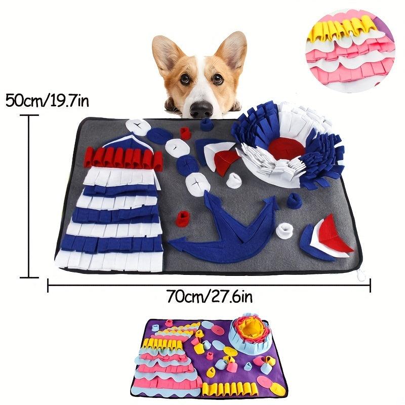 Interactive Pet Snuffle Mat Slow Feeder Dog Puzzle Toy Training Anxiety Relief