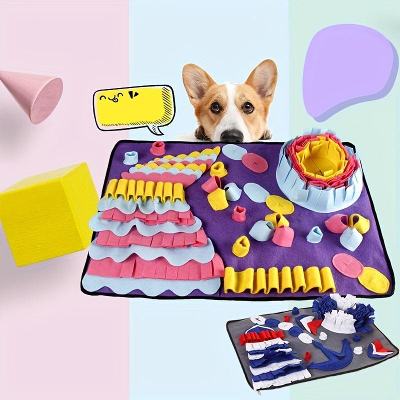 Interactive Pet Snuffle Mat Slow Feeder Dog Puzzle Toy Training Anxiety Relief