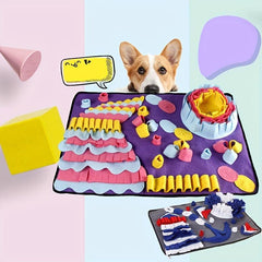 Interactive Pet Snuffle Mat Slow Feeder Dog Puzzle Toy Training Anxiety Relief