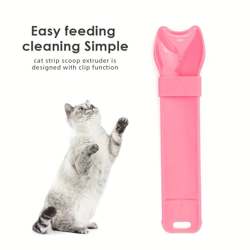 Cat Feeding Spoon Cat Strip Squeeze Spoon Pet Supplies