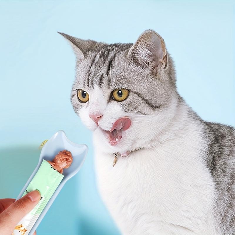 Cat Feeding Spoon Cat Strip Squeeze Spoon Pet Supplies
