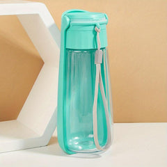 Portable Pet Water Bottle For Dogs Cats 500ml Dispenser With Lanyard
