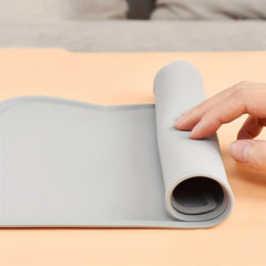 Cat Head Shaped Silicone Pet Placemat Non Slip Leak Proof Bowl Mat