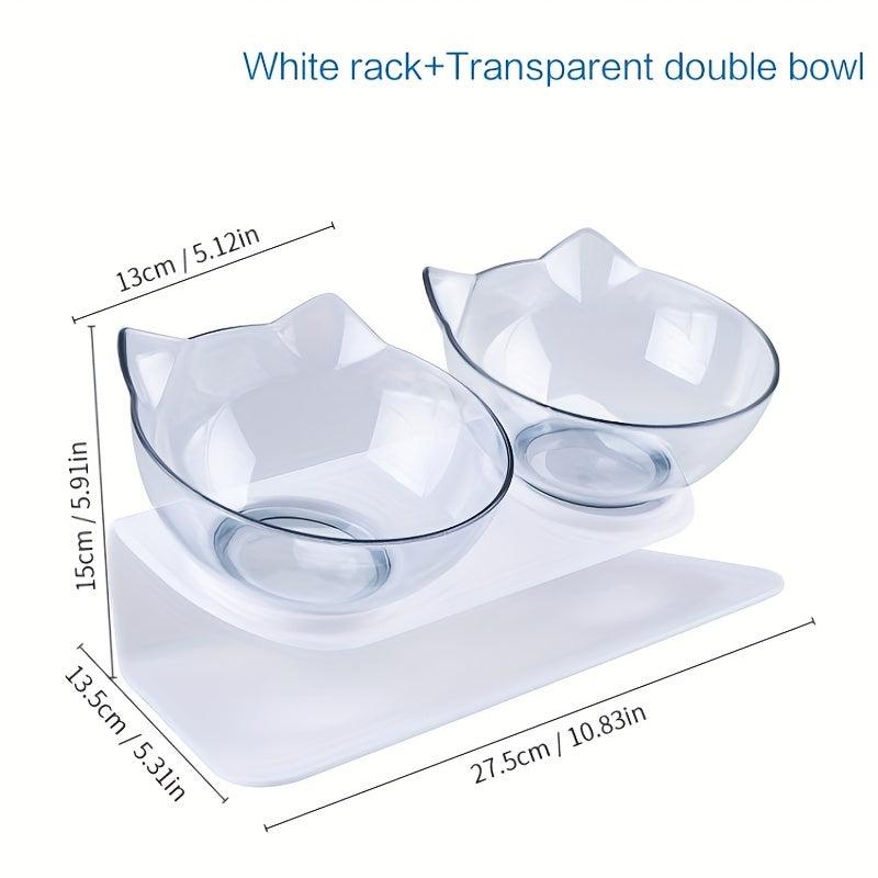 Raised Cat Feeding Bowl With Stand Elevated