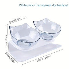 Raised Cat Feeding Bowl With Stand Elevated