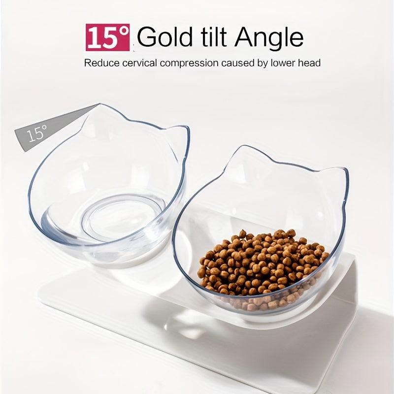 Raised Cat Feeding Bowl With Stand Elevated