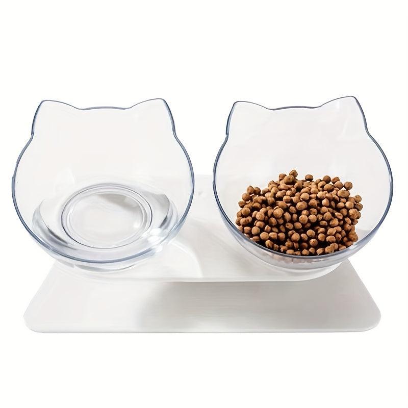 Raised Cat Feeding Bowl With Stand Elevated
