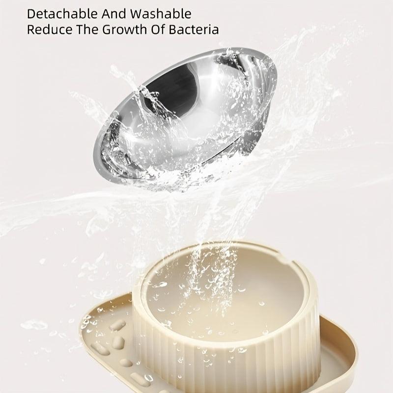 Stainless Steel Cat & Dog Food & Water Bowl