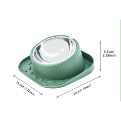 Stainless Steel Cat & Dog Food & Water Bowl
