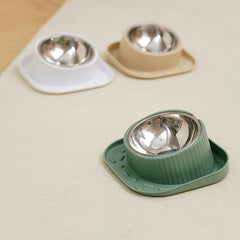 Stainless Steel Cat & Dog Food & Water Bowl