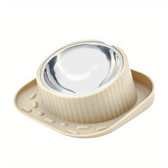Stainless Steel Cat & Dog Food & Water Bowl
