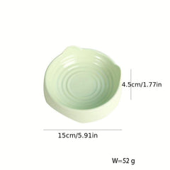 Ear Shaped Cat Food Bowl Water Bowl Plastic Cat Feeder