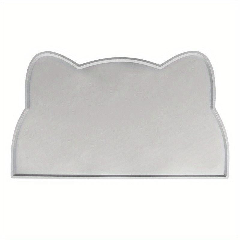 Non Slip Silicone Cat Food Mat - Waterproof & Spill Proof Pet Placement Mat