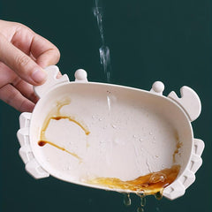 Random Color Crab Cat Bowl Plastic Cat Food Water Feeding Basin