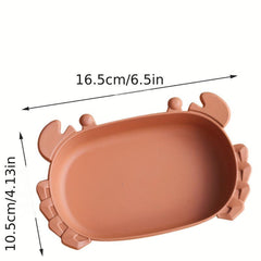 Random Color Crab Cat Bowl Plastic Cat Food Water Feeding Basin