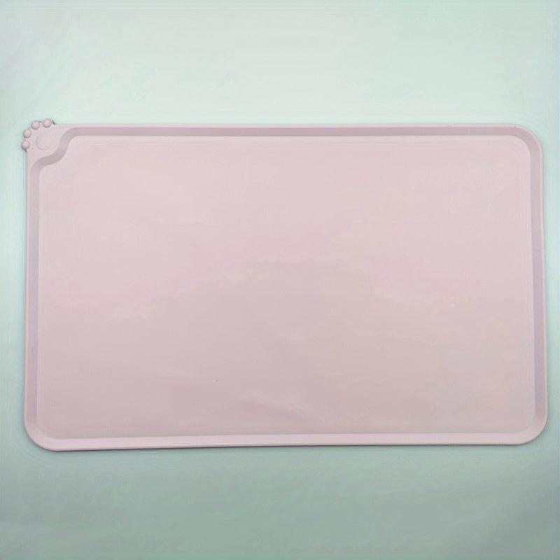 Dog Food Mat Silicone Paw Pattern Waterproof Anti Skip Cat Bowl Mat