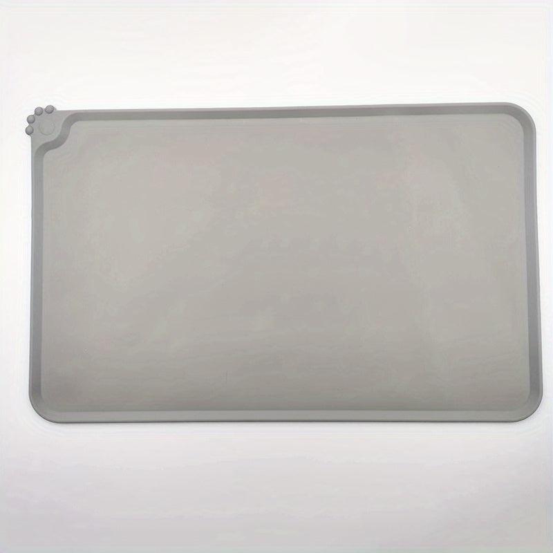Dog Food Mat Silicone Paw Pattern Waterproof Anti Skip Cat Bowl Mat