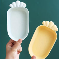 Colorful Carrot Shaped Pet Bowl for Mealtime Fun