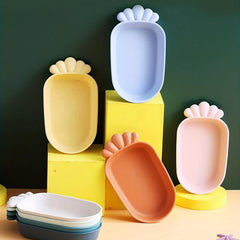 Colorful Carrot Shaped Pet Bowl for Mealtime Fun