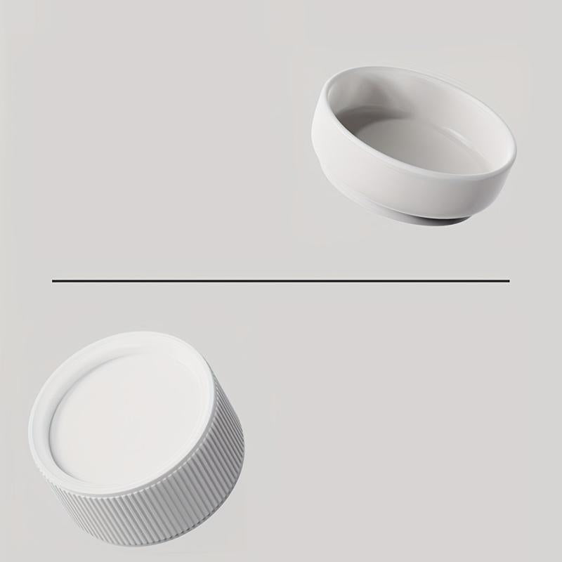 Raised Ceramic Pet Food Bowls Stand for Dogs & Cats