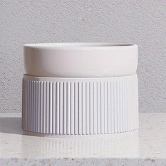 Raised Ceramic Pet Food Bowls Stand for Dogs & Cats