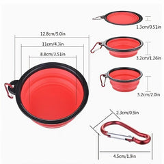 Portable Collapsible Dog Bowl for Travel, 350ml, Dogs and Cats