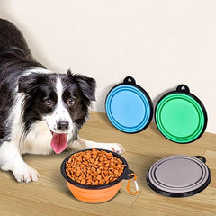 Portable Collapsible Dog Bowl for Travel, 350ml, Dogs and Cats