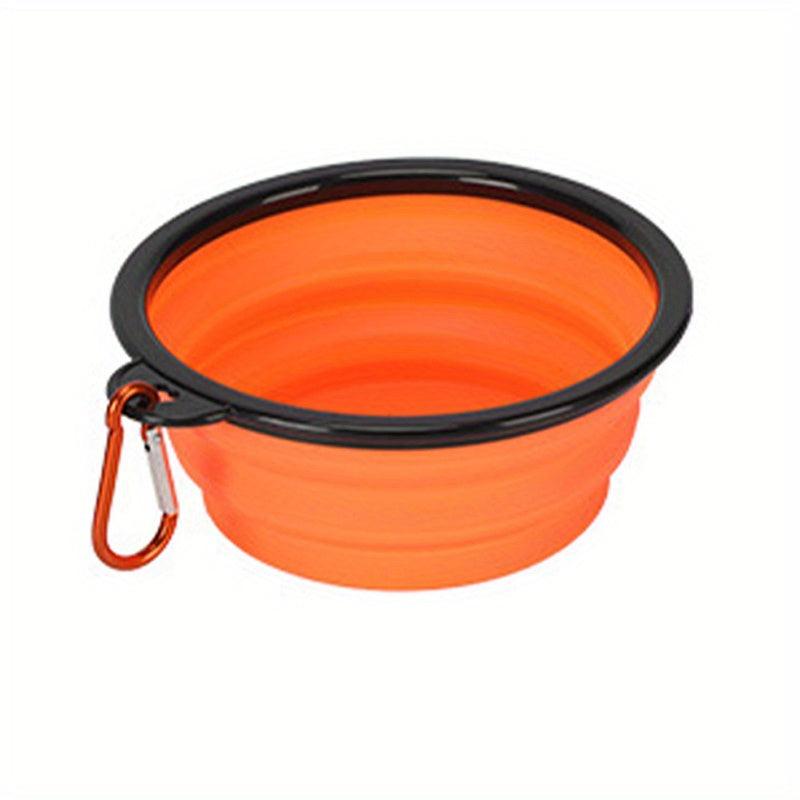Portable 350ml Silicone Pet Bowl for Travel, Camping & Walking