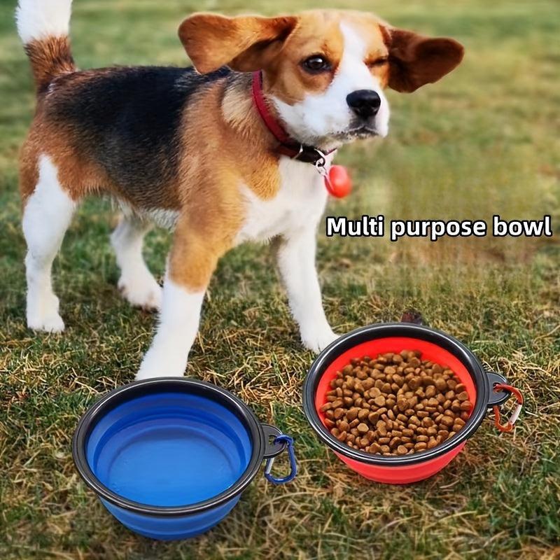 Portable 350ml Silicone Pet Bowl for Travel, Camping & Walking