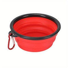 Portable 350ml Silicone Pet Bowl for Travel, Camping & Walking