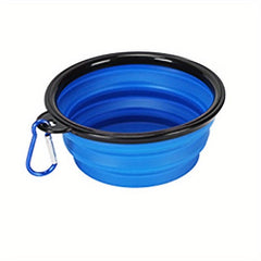 Portable 350ml Silicone Pet Bowl for Travel, Camping & Walking