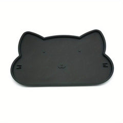Cat Head Shaped Pet Food Mat - Anti Slip Silicone Feeding Mat
