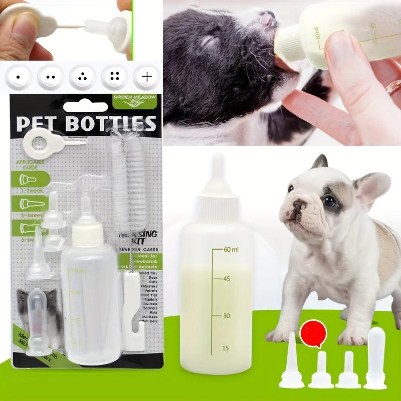 Pet Nursing Feeder Bottle Kits 7pcs