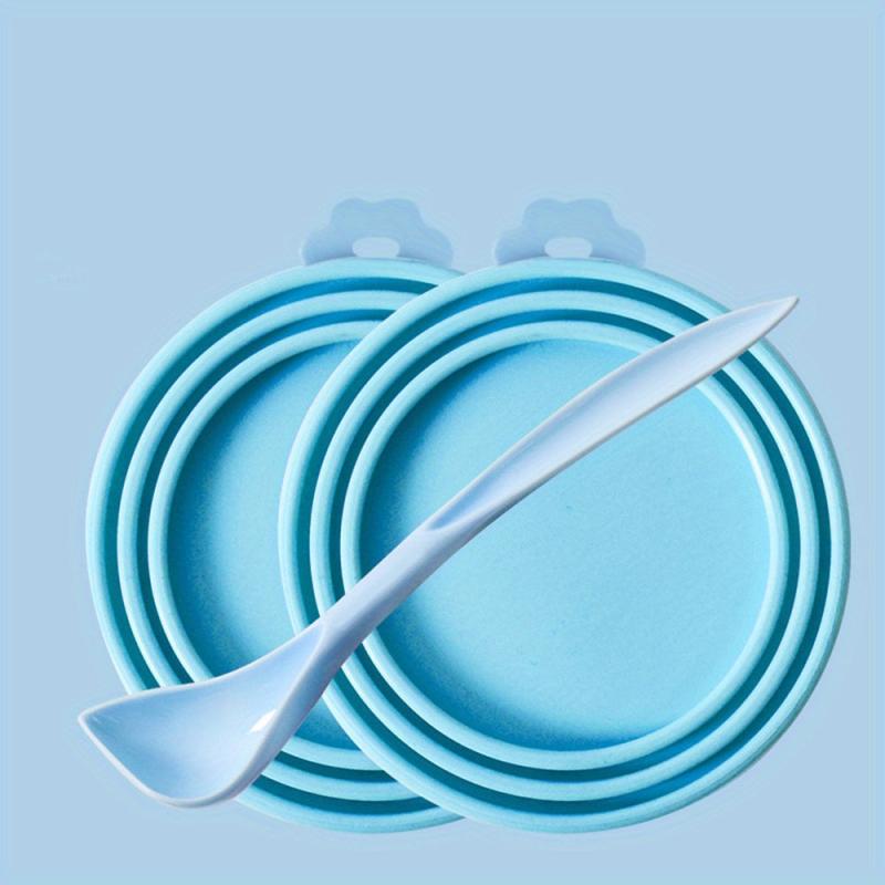 3pcs Silicone Pet Food Can Cover Reusable Lid Seal for Dog and Cat