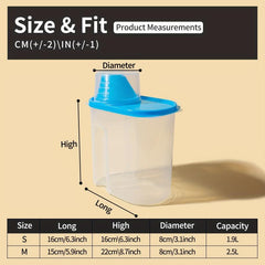1pc Dog Food Container PP Dog Food Storage Bucket