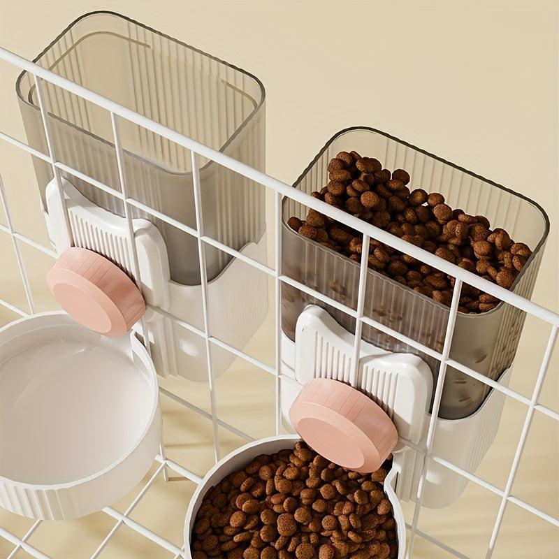 Pet Hanging Water & Food Dispenser Non Slip Automatic Drinker