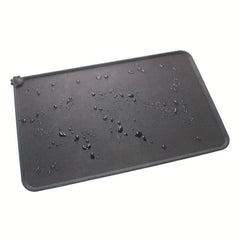 Non Slip Silicone Pet Food Mat with Suction Cups for Dogs and Cats