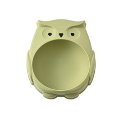 Owl Cat Feeder Bowl Plastic Pet Feeding Supplies